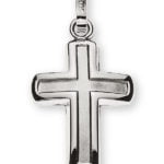 750 Weißgold Kreuzschliff in der Mitte H: 15mm B: 11mm