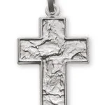 Cross white gold 750 H: 20mm W: 15mm