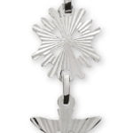 Hugenottenkreuz Weissgold 750 Diamant H: 20mm B: 10mm