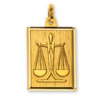 Ciondolo segno zodiacale Bilancia oro giallo 750