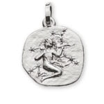 Pendant zodiac sign Virgo 750 white gold