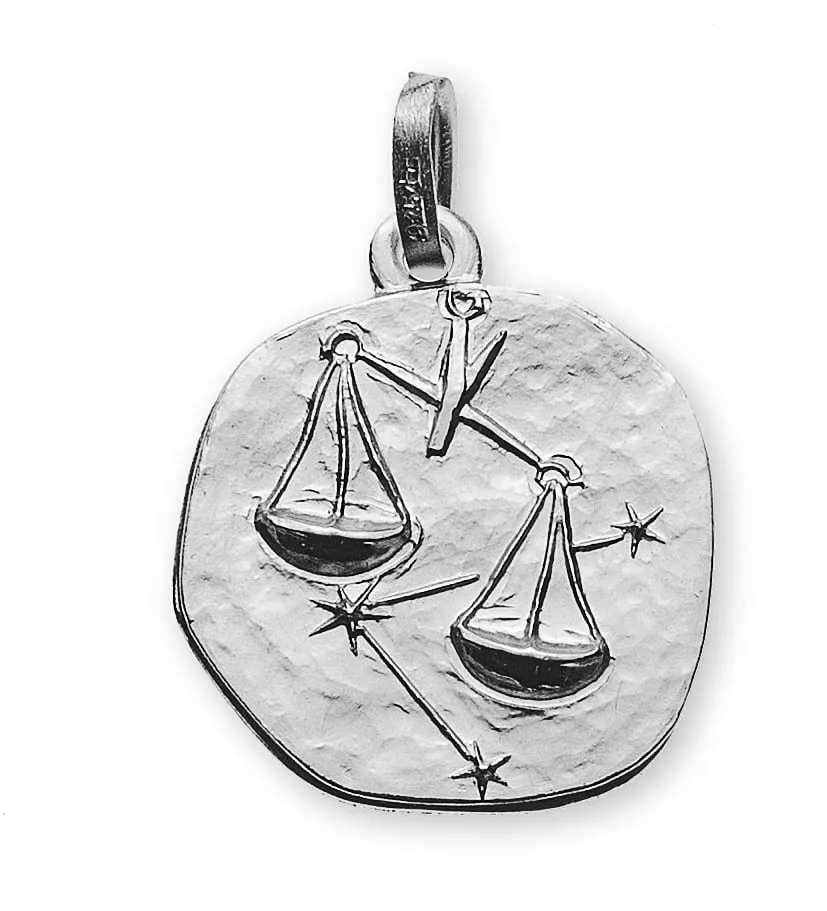 AST2058 Pendant zodiac sign Libra 750 white gold - immagine 1