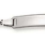 Bébé Armband Panzerschliff Weißgold 585