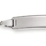 Bébé bracelet Figaro 3 + 1 white gold 585