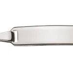 Bébé bracelet curb cut white gold 750