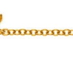Bracciale "ali d'angelo" in oro giallo 750, 19cm con 25 diamanti taglio brillante H SI 0,07ct.