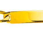 Bracciale Figaro ID oro giallo 375 circa 4.0mm
