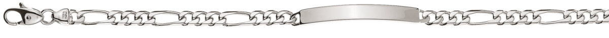 Figaro ID bracelet white gold 750 approx. 4.0 mm - Image 1