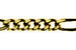Figaro Gelbgold 750 ca. 2,1 mm 19 cm