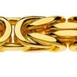 Collier king chaine classique or jaune 750 env. 6.0mm 60cm