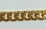 Panzer ID bracelet cut yellow gold 750 approx. 7,0mm 19cm