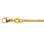 Braided chain bracelet 750 Yellow gold 1.65 mm
