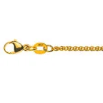 Braided chain bracelet 750 Yellow gold 1.65 mm