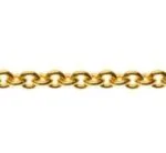 Ancre ronde en or jaune 375 env. 1,3 mm