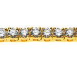 Tenniscollier 750 Gelbgold mit 162 Brillanten H SI 9,72 ct. 42cm