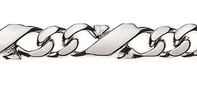Carrera bracelet polished white gold 750 approx. 5.0 mm