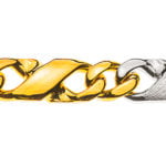 Bracciale Carrera lucido/satinato bicolore (oro giallo/bianco) 750