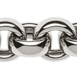 Collier Erbs Weißgold 750 Handarbeit 45cm 7,7mm