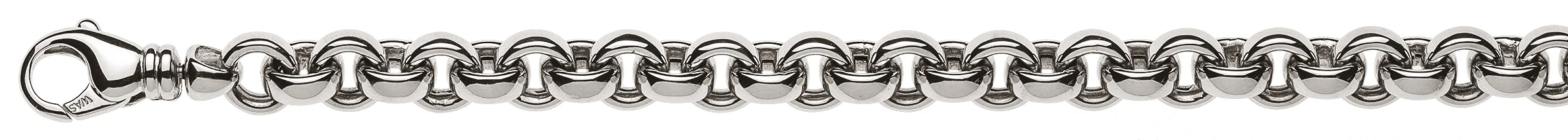 Collier Erbs white gold 750 handmade 45cm 7.7mm - immagine 1