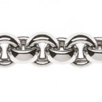 Collier Erbs or blanc 750 artisanal 45cm 9.5mm