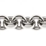 Collier Erbs or blanc 750 artisanal 45cm 9.5mm