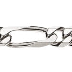 Figaro bracelet white gold 750 4.0mm