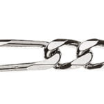 Bracelet Figaro or blanc 750 env 4.5mm