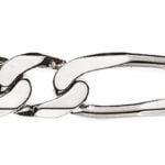 Figaro Armband Weißgold 750 ca. 6,0 mm