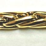 Collier bicolor (yellow / white gold) 750 handcraft 45cm