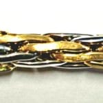 Collier bicolor (yellow / white gold) 750 handcraft 45cm