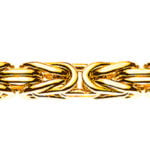 Bracelet de style byzantin en or jaune 750 env. 3,5 mm