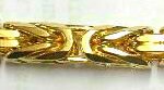 Bracciale stile bizantino ottagonale oro giallo 750 ca. 6,2 mm 22 cm