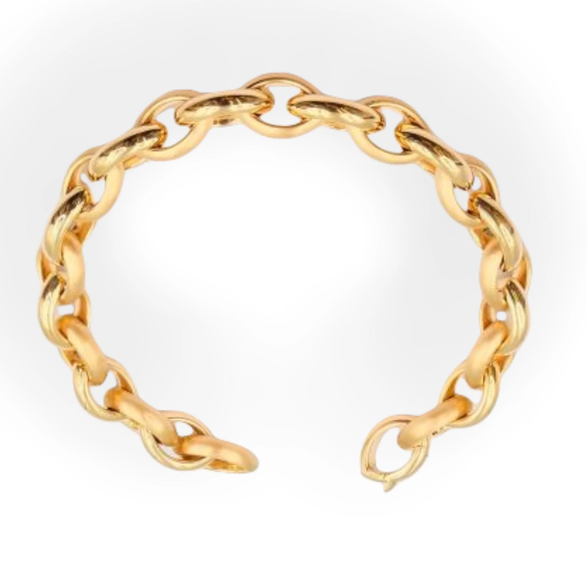 CNA100520 Bracelet Navette yellow gold 750 handmade 20cm – Image 1