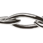 Collier Navette or blanc 750 artisanal 45cm