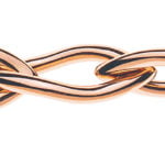 Collier Navette red gold 750 handcraft 45cm