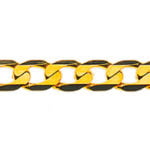 Panzer extra plat diamanté en or jaune 750 env. 3,1 mm