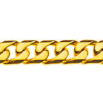 Bracelet gourmette en or jaune poli 375 env. 4,0 mm