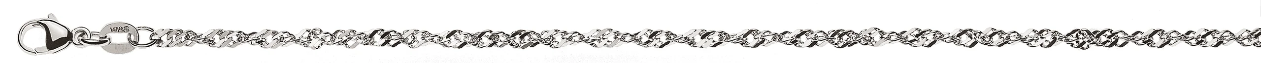Singapore Chain Bracelet white gold 750 approx. 2.4 mm - Image 2