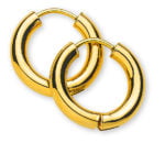 Earrings 750 yellow gold creoles