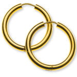 Boucles d'oreilles créoles en or jaune 750