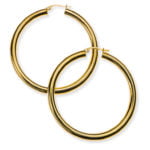 Creolen aus 750er Gelbgold, Runddraht D: 48mm B: 4mm