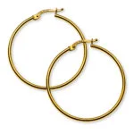 Creolen Gelbgold 750 Runddraht D: 33mm B: 1,5mm