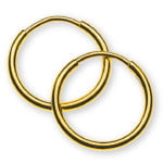 750 yellow gold creoles