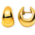 Creolen aus 750er Gelbgold, handgefertigt