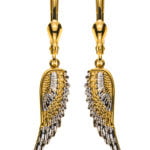 Wings Trendy Ohrringe Gelbgold 750