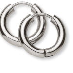 750 white gold creoles