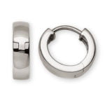 Earrings 750 white gold creoles