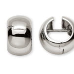 Creolen aus 750 Weißgold, handgefertigt