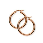 Créoles en or rose 750