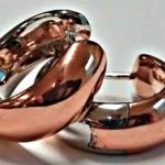 Creoli bicolore (oro rosa/bianco) 750